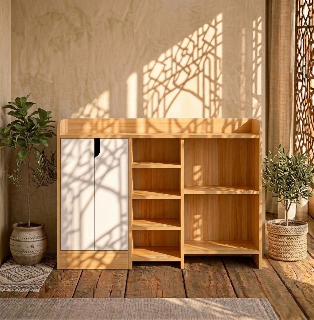 Wooden Shoe Organizer